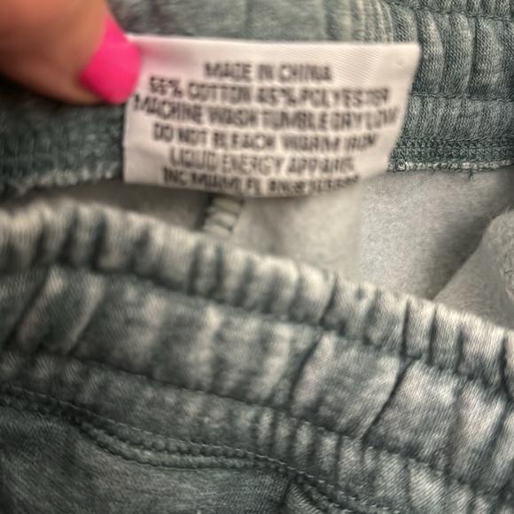 Luxurious fleece joggers. Military green. Old Town San Diego. Fits size 6-7. NWT - Picture 7 of 7